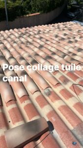 pose collage tuile